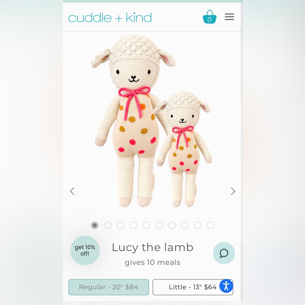 Cuddle + Kind Lucy the Lamb 20”
